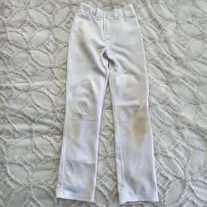 Easton White Baseball Pants Youth L